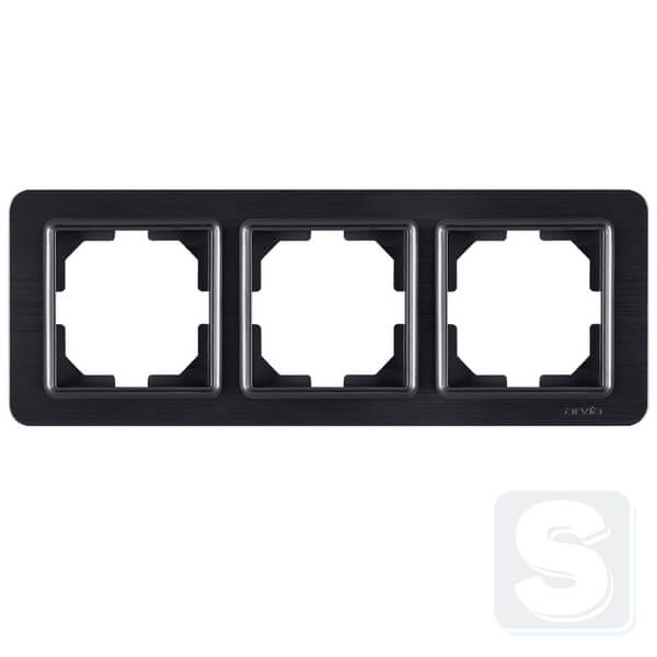 Рамка на 3 поста гориз\верт. монтаж Arvia Electric Lavin Черный матовый (21 25 4000 023)